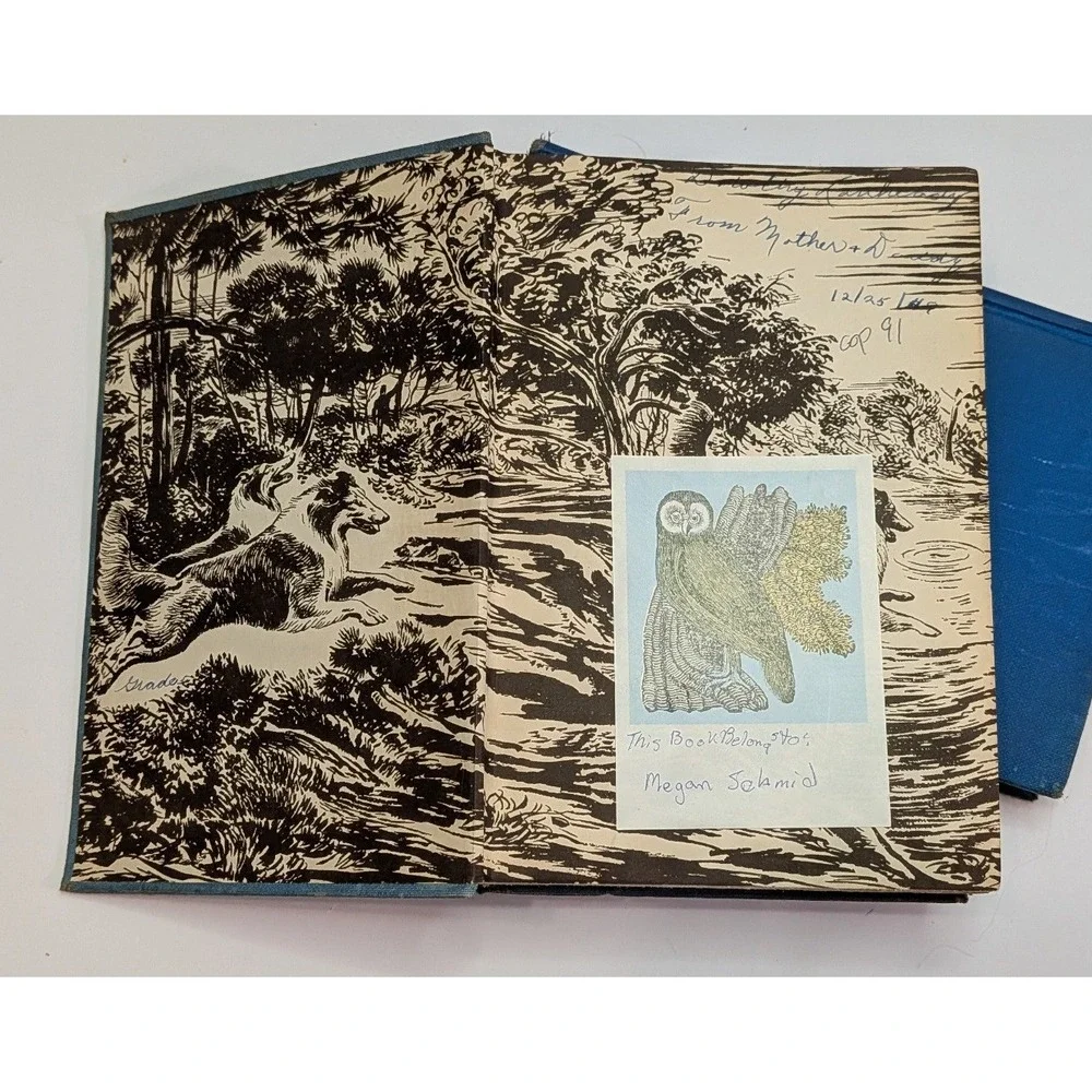 Grosset & Dunlap Albert Payson Terhune Dog Books Set 4 Blue Hardcover Vintage